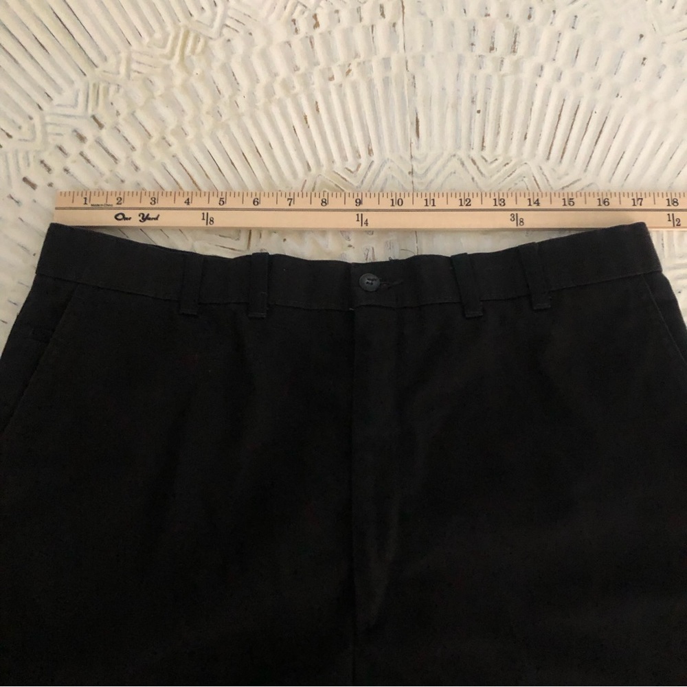 Haggar Casuals Black Plants 38 X 32 No Iron Cotton Pants - Picture 7 of 9